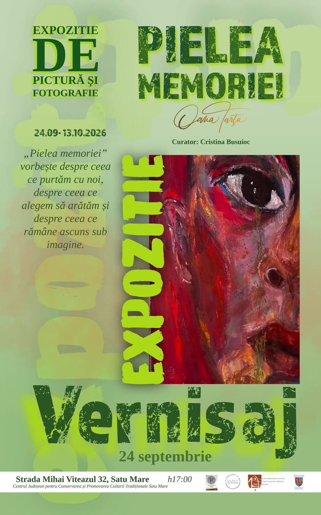 „Pielea memoriei” – expoziție de pictură și fotografie la Satu Mare