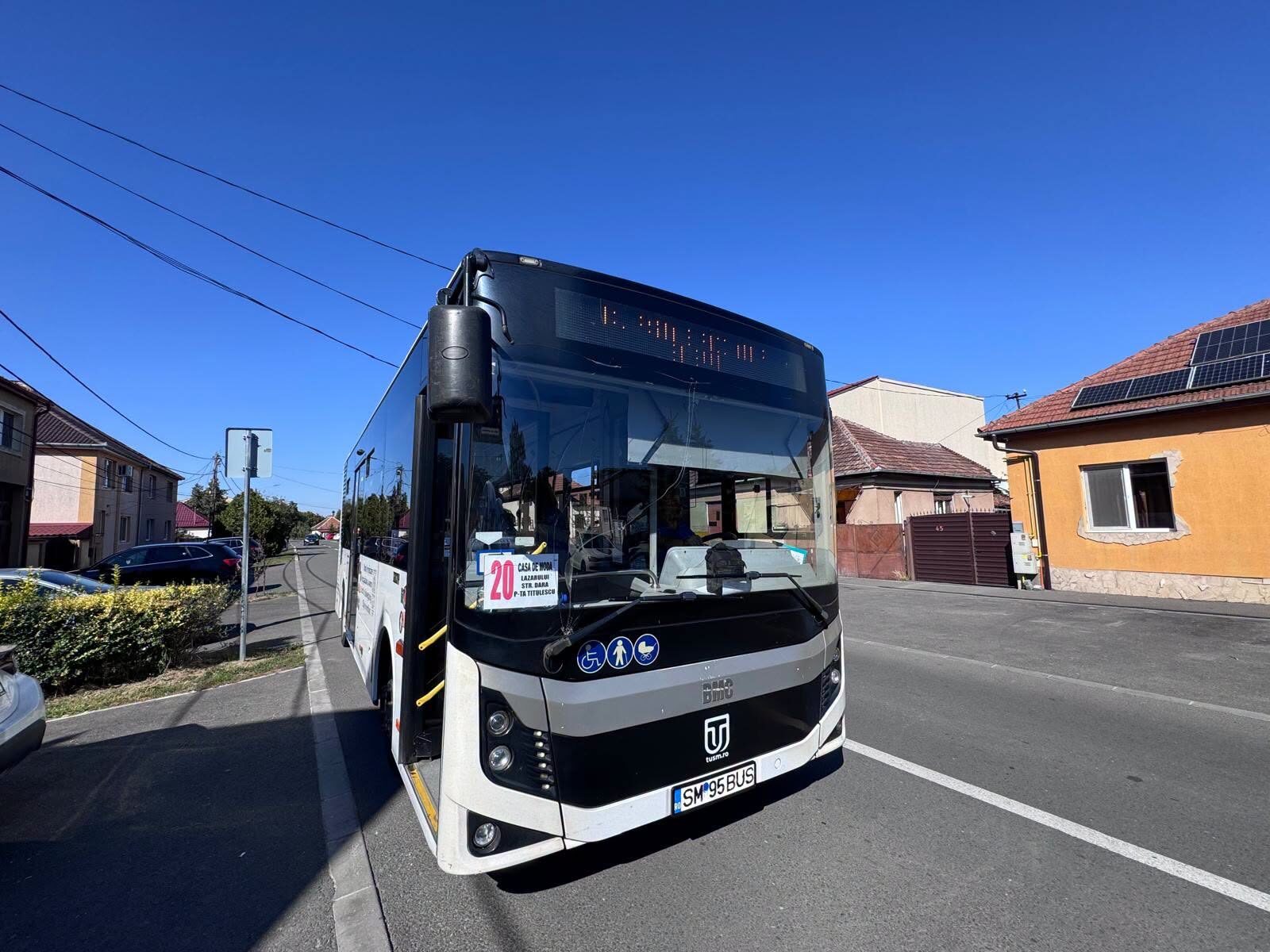 Linia 20 de transport public, introdusă experimental în Satu Mare