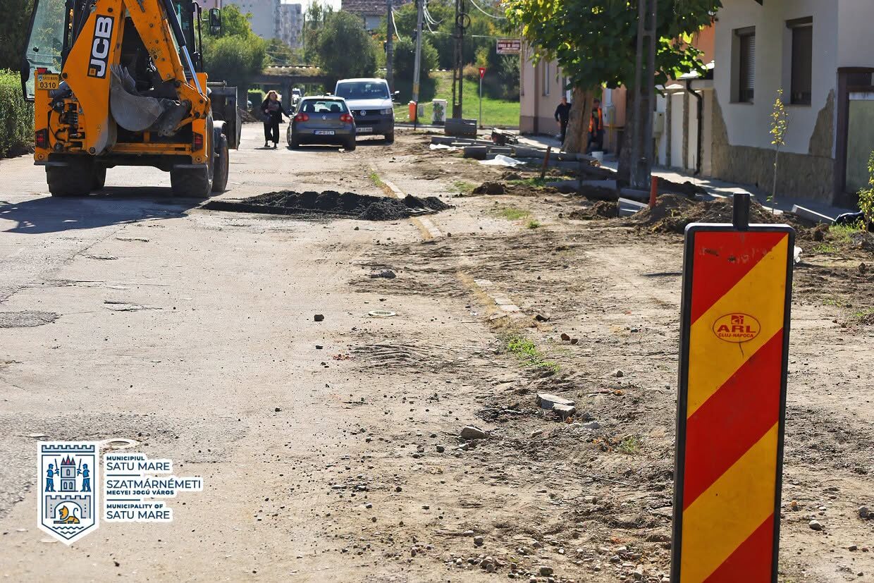 Se modernizează strada Uzinei din Satu Mare