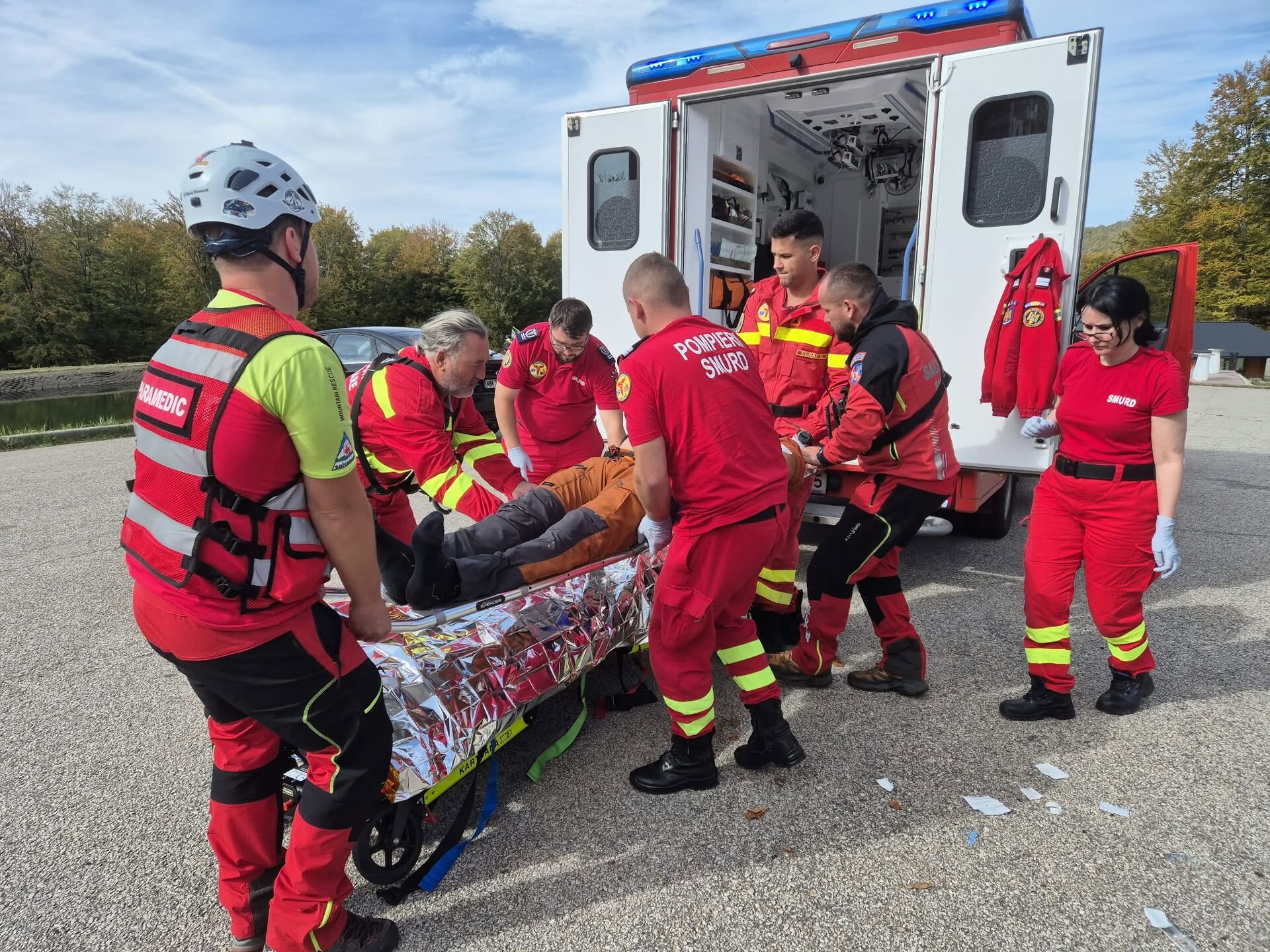 FOTOGALERIE. DRAMĂ. Dezastru pe munte! ATV scăpat de sub control, fractură de bazin și un avertisment dur de la Salvamont