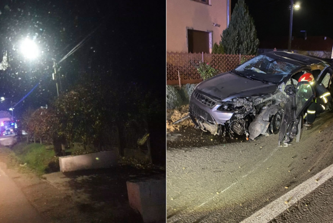 FOTO. DRAMĂ. Tânăr de 19 ani din Satu Mare, în stare critică! A fost aruncat prin parbriz într-un accident cumplit