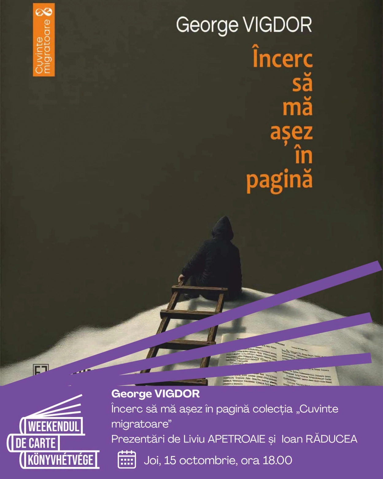 George Vigdor - "Încerc să mă așez în pagină" (I Try to Settle onto the Page)